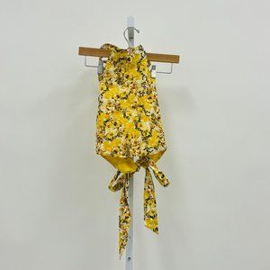 Something Navy Floral Halter Top